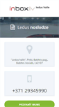 Mobile Screenshot of inboxledushalle.lv